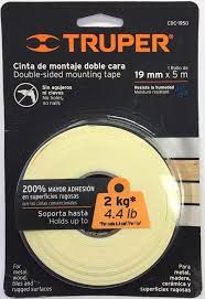 CINTA DOBLE CONTACTO TRUPER 19MMx5ML